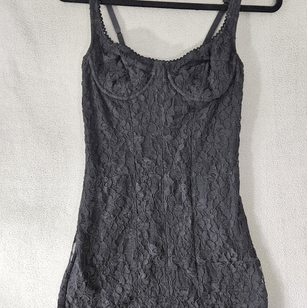 Urban Outfitters Gray Lace Chemise